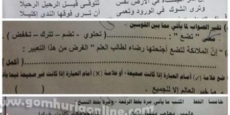 شكاوي طلاب الاعدادية بالمنوفية من صعوبة امتحان اللغة العربية