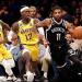 lakers vs nets ليكرز ضد نتس 102-101 في مباراة مثيرة