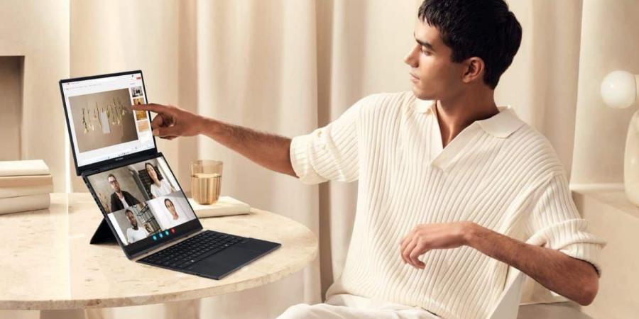 أسوس تطلق حاسوب Zenbook Duo الجديد بشاشتي أولد