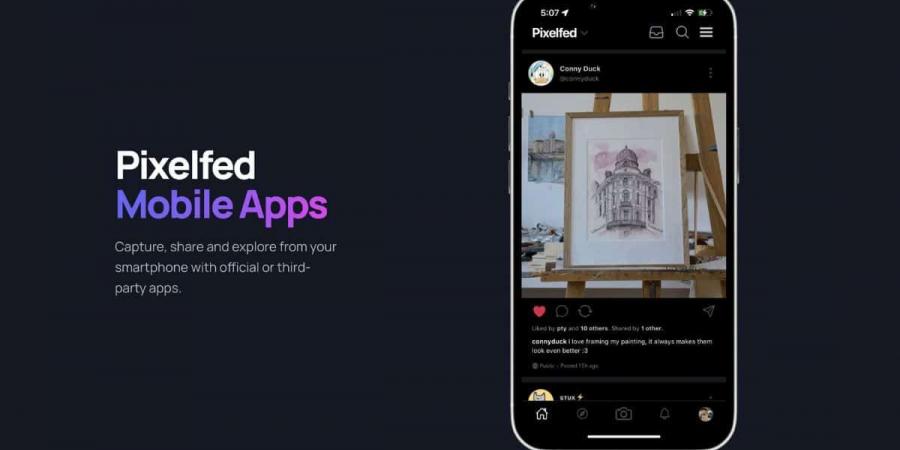 منصة Pixelfed تُنافس إنستاجرام بتطبيقات رسمية